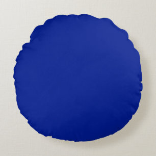 Egyptian blue solid plain rond kussen