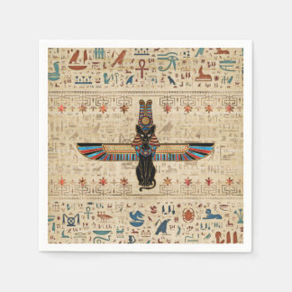 Egyptian Cat - Bastet on papyrus Servet