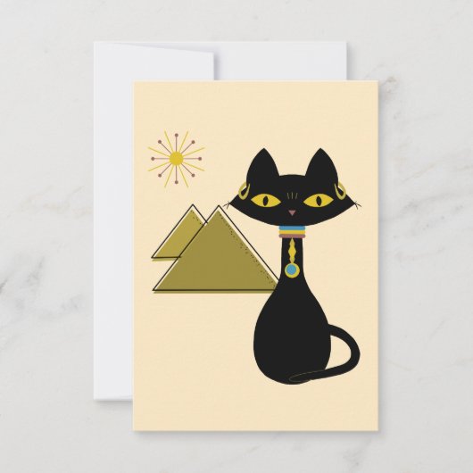 Egyptian Cat Kaart (Voorkant)