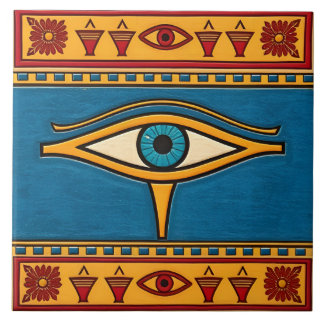 Egyptian Eye of Horus, Eye of Ra Egypt Deity Tegeltje