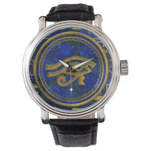 Egyptian Eye of Horus - Wadjet Lapis Lazuli Horloge