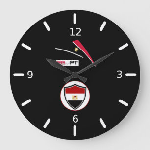 Egyptian flag large clock grote klok