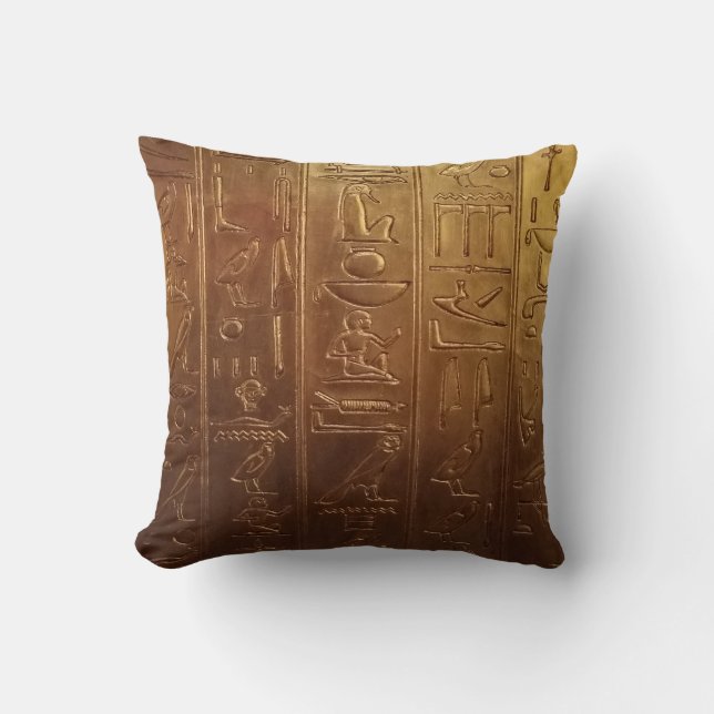 Egyptian Hieroglyph Kussen (Voorkant)