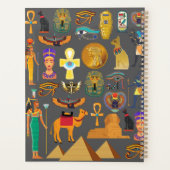 Egyptian Hieroglyphic Symbol Pattern pharaoh      Planner (Achterkant)