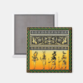 Egyptian Hieroglyphics Magnet Magneet (Voorkant / Achterkant)