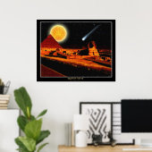 "EGYPTIAN NIGHTS" Sphinx Fantasy Art Poster (Thuiskantoor)
