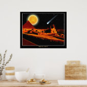 "EGYPTIAN NIGHTS" Sphinx Fantasy Art Poster (Keuken)