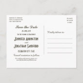 Egyptian Nouveau mariage Enregistrer la date Carte (Dos)