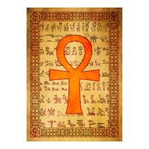 Egyptian Poster - Ankh Cross