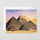 Egyptian Pyramids Briefkaart (Voorkant / Achterkant)