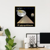 Egyptian pyramids poster (Bureau à domicile)