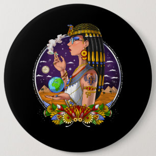 Egyptian Queen Cleopatra Ronde Button 6,0 Cm