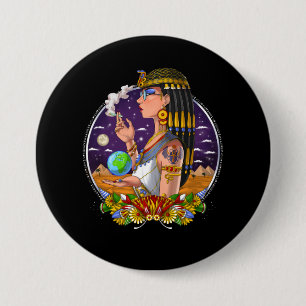 Egyptian Queen Cleopatra Ronde Button 7,6 Cm