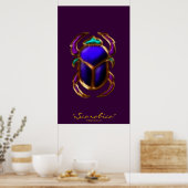 EGYPTIAN SCARAB BEETLE Art Print (Keuken)