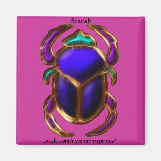 EGYPTIAN SCARAB BEETLE Collectie Magneet (Voorkant)