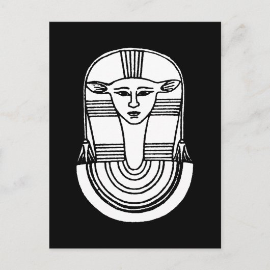 Egyptian Symbol: Hathor Briefkaart (Voorkant)