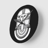 Egyptian Symbol: Hathor Ronde Klok (Hoek)