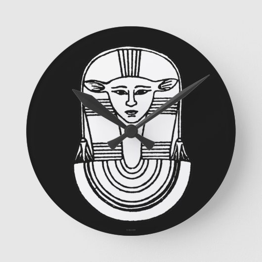 Egyptian Symbol: Hathor Ronde Klok (Voorkant)
