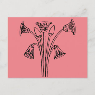 Egyptian Symbol: Lotus Briefkaart