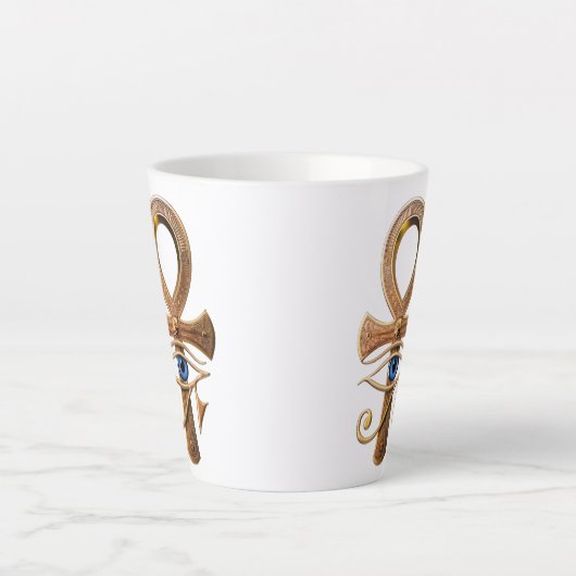 egyption pharaoh art late coffee mug latte mok (Voorkant)