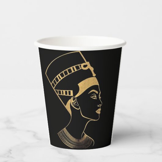 egyption pharaoh art paper coffee cups papieren bekers (Voorkant)