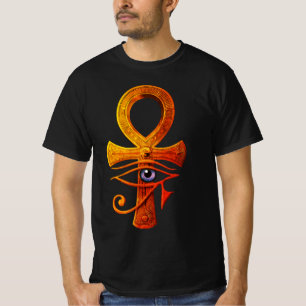 Egyptisch Ankh Oog van Horus Oud Symbool Beschermi T-shirt