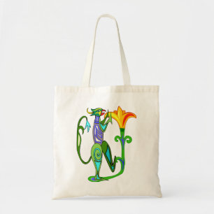 Egyptisch Art Deco met een Lotus Flower Canvas tas