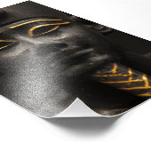 Egyptisch beeld van Osiris Foto Afdruk (Hoek)