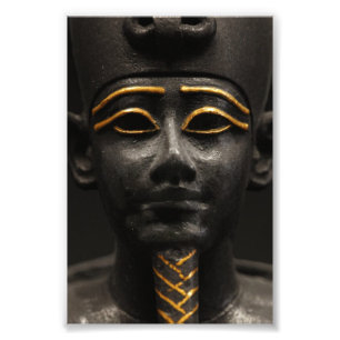Egyptisch beeld van Osiris Foto Afdruk