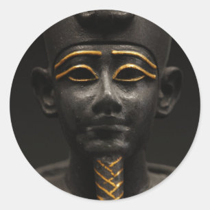 Egyptisch beeld van Osiris Ronde Sticker