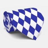 Egyptisch Blauwe Harlequin Stropdas (Opgerold)