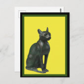 Egyptisch borstkat, kunstwerk Briefkaart (Voorkant / Achterkant)