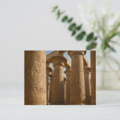 Egyptisch Briefkaart Heilige Tempel Hiërogliefen (Staand voorkant)