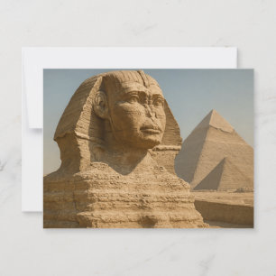 Egyptisch Briefkaart Majestic Sphinx Guardian