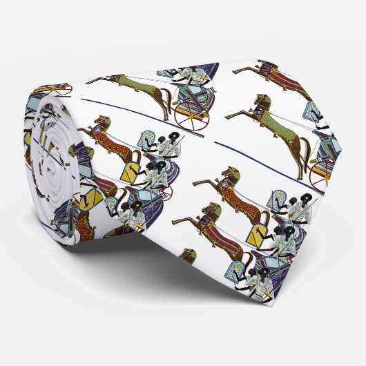 Egyptisch design #2 op Emporio Moffa Stropdas (Opgerold)