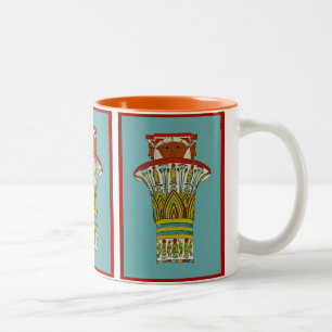 Egyptisch design #3 op Emporio Moffa Tweekleurige Koffiemok