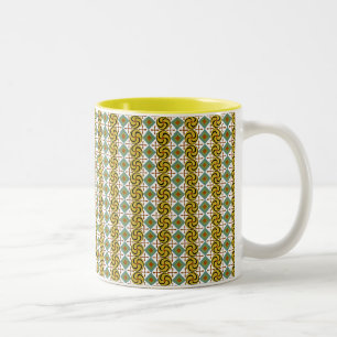 Egyptisch design #6 op Emporio Moffa Tweekleurige Koffiemok