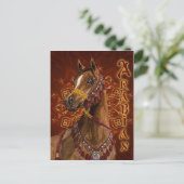 Egyptisch Dream Arabian horse briefkaart (Staand voorkant)