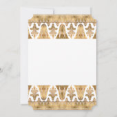 Egyptisch Egypte Art Deco Gouden Verjaardagsfeest Kaart (Achterkant)