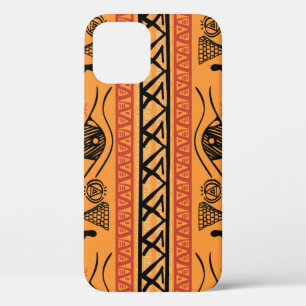 Egyptisch gestreept, tribaal motief. iPhone 12 hoesje