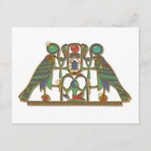 Egyptisch godHorus-pectoraal Briefkaart