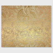 Egyptisch Gold Scroll Design Gift Wrapping Paper Cadeaupapier (Vlak)