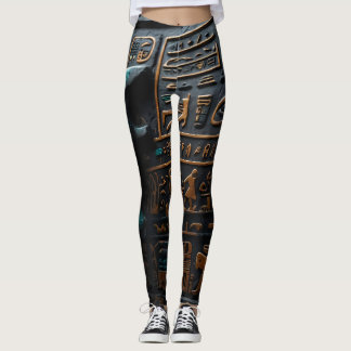 Egyptisch goud hiërogliefen Leggings