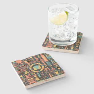 Egyptisch hiërogliefen stenen Onderzetter