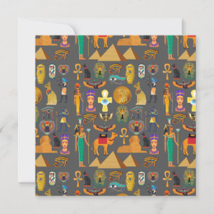Egyptisch hiërogliefsymbool patroon farao kaart
