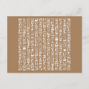 Egyptisch Hieroglyph-Briefkaart Briefkaart