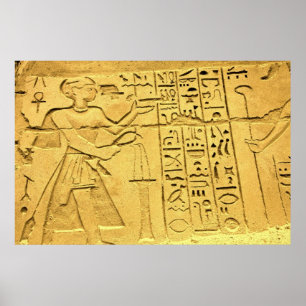Egyptisch hieroglyphs Poster