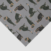 Egyptisch Kattenpatroon Tissuepapier (Detail)