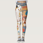Egyptisch koninklijk ontwerp leggings (Voorkant)