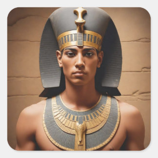 Egyptisch Man Vierkante Sticker